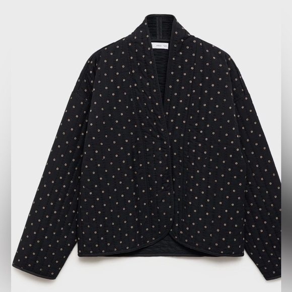 Jackets & Blazers - NWT Mango Embroidered Dot Women's Jacket Small